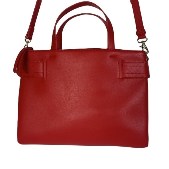 - NWT Red Love Moschino Borsa Pu Rosso Heart Purse Handbag Satchel - Picture 4 of 13